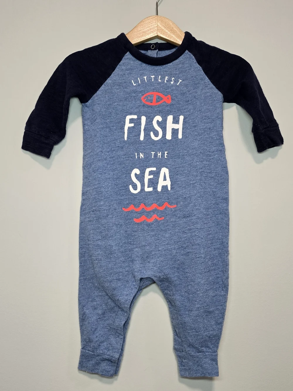 Gap Kids' Blue 'Fish in the Sea' One-Piece Romper